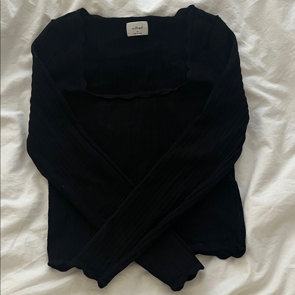 Wilfred Black Knit Long Sleeve